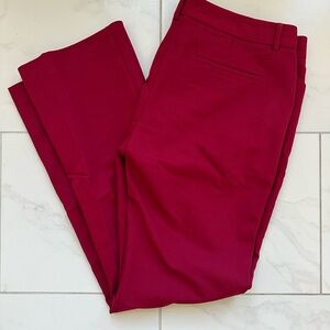 Express Burgundy Editor Pants